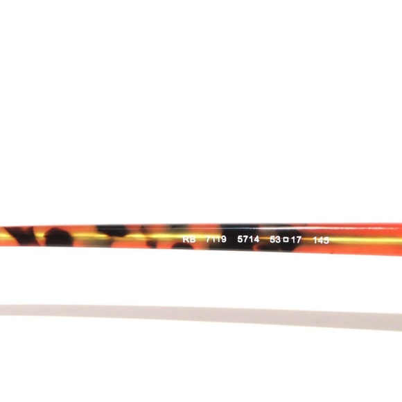 Ray Ban RX7119 5714 53 Top BordeauX Rose On Havana Eyeglasses Rayban 7119 - Picture 5 of 6